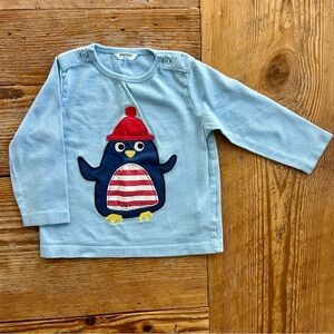 Baby Boden Blue Long Sleeve, size 12-18 months